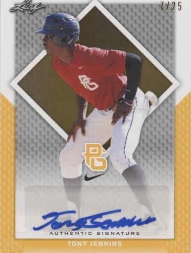 2016 Leaf Perfect Game National Showcase - Tony Jenkins #BA-112