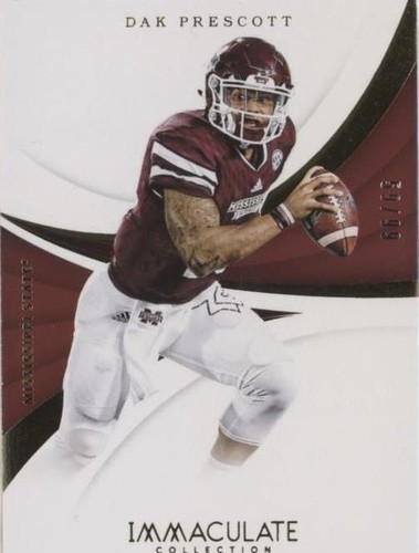 2018 Panini Immaculate Collection Collegiate Dak Prescott #10