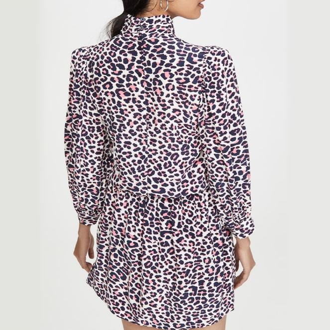 Pre-owned Zadig & Voltaire Rivali Leo Dress / Whcp0412f In White