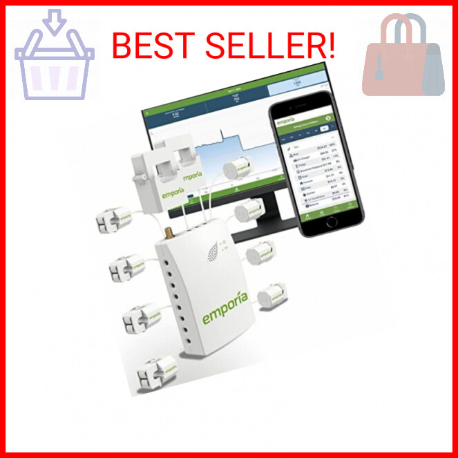 Smart Home Energy Monitor with 8 50A Circuit Level Sensors | Vue - Real Time Ele