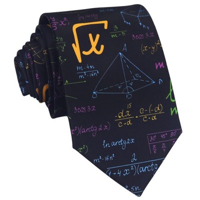 Maths Teacher Mathematic Equations Tie