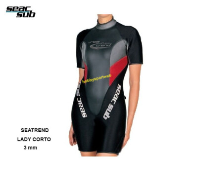 MUTA ESTIVA SEACSUB 3mm SEATREND CORTO SIZE L LADY CERNIERA POSTERIORE 88604