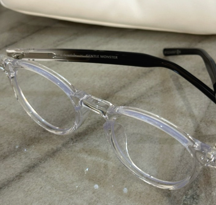 Pre-owned Gentle Monster X Maison Margiela Mm116 Translucent Clear Mm116-c1 In Muticolor