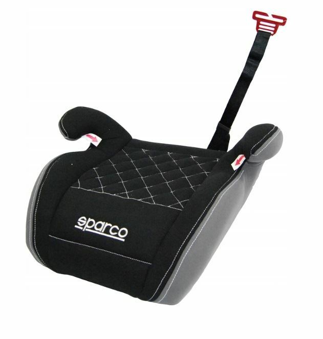 KINDERSITZ SPARCO 4-12 Jahre SITZERHÖHUNG 15-36 kg GRAU/SCHWARZ 