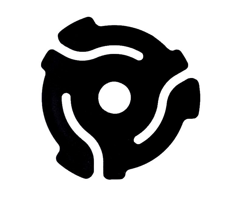 50 Brand New BLACK 45rpm RECORD INSERT ADAPTERS