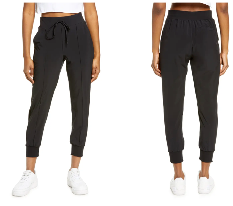 

Черные легкие тканые джоггеры на шнурке с карманами ZELLA  0/2 Nordstrom, Черный