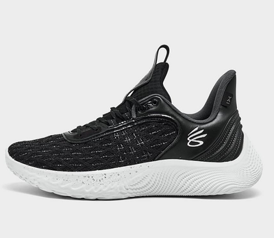 Under Armour Curry Flow 9 Basketball Shoes Black White ALL SIZES