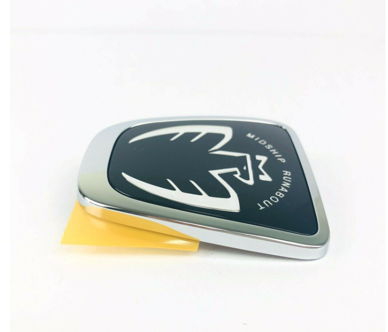 TOYOTA MR2 Roadster Spyder ZZW30 Genuine MIDSHIP RUNABOUT Front Emblem Black New - Picture 3 of 5