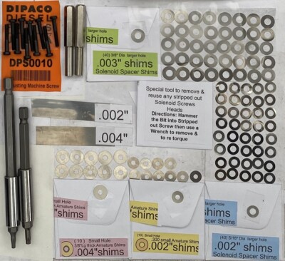 3126B Diesel Fuel Injecto 09350 O-ing Seal Kit - Set Of 6