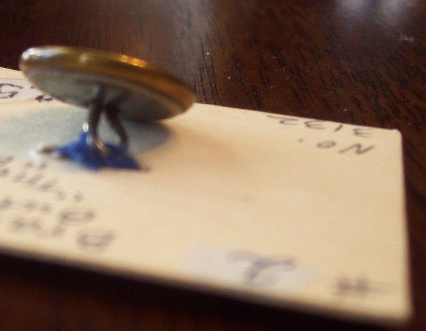 The Dutch Brand Brass Button Vintage #2 clothes antique unique sewing