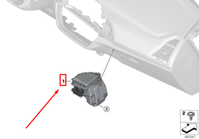 BMW X3 G01, F97 Armaturenbrett Lufterfrischer 64119483929 9483929 