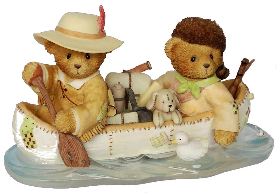Cherished Teddies 114105 Lewis & Clark Canoe Limited Edition 2003