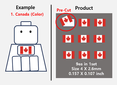 (AS 4mm) Canada army flag / Toy stickers military camoflage patch decal