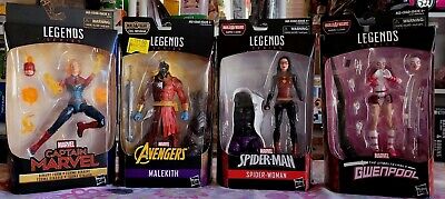 Marvel legends 4 Pack , captain marvel,malekith,spider-woma & gwenpool . New