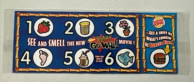 Rugrats Go Wild Movie 2003 ''Odorama'' Scratch And Sniff Burger King Promo 
