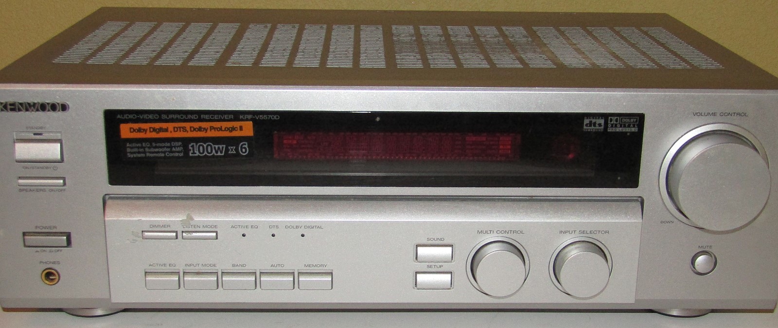 Kenwood KRF-V5570D AV Audio Video Surround Receiver - 6x  100W