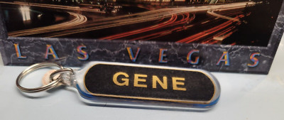 LAS VEGAS PERSONALIZED GENE KEYCHAIN SOUVENIR NOS - U