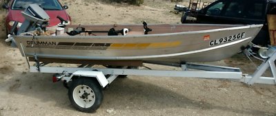 Aluminum v-bottom boat with trailer