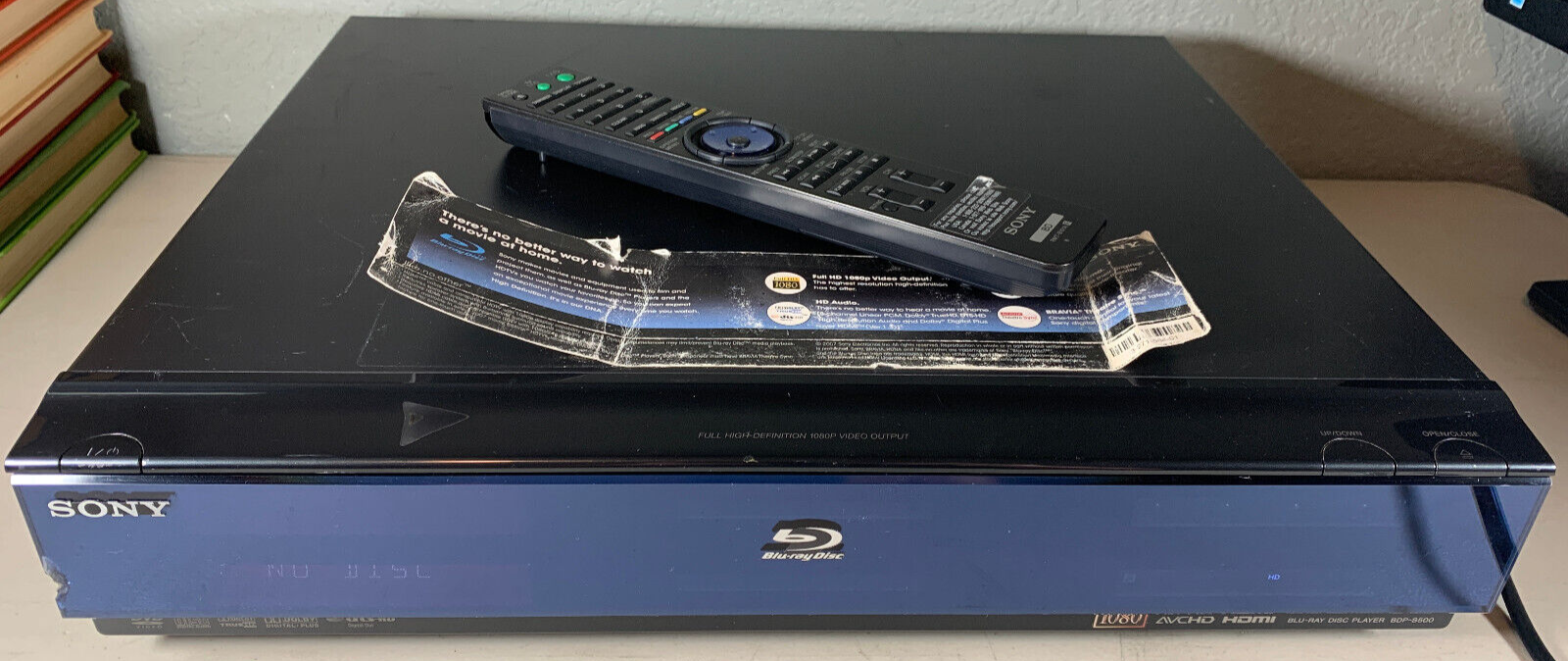 READ! Tested Works! Sony BDP-S500 Blu Ray Disc DVD Player w