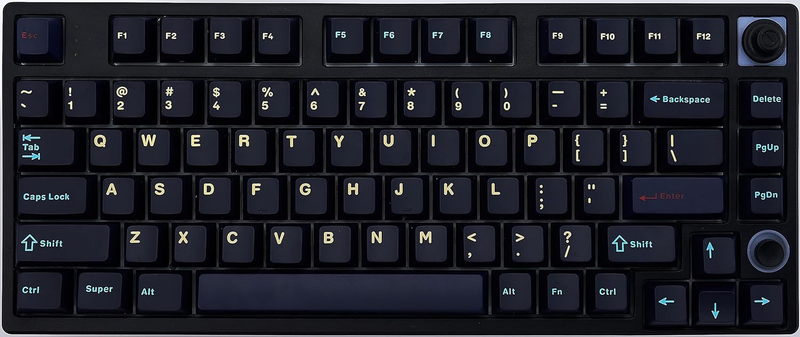 75% Mechanical Gaming Keyboard RGB Backlit Hotswap Wireless BT/2.4G/USB Knob