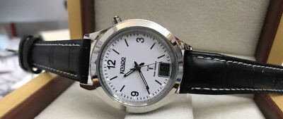 Funkuhr Rivado Damenuhr klassisch deutlich lesbar RILS-10534-12L Lederband