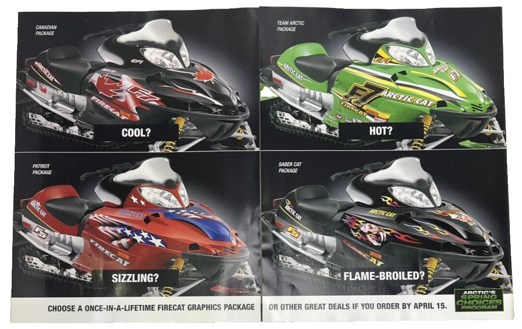 2003 ARCTIC CAT LINEUP SALES BROCHURE FIRECAT ZR ZL Z 2003 ARCTIC CAT LINEUP SALES BROCHURE FIRECAT ZR ZL Z