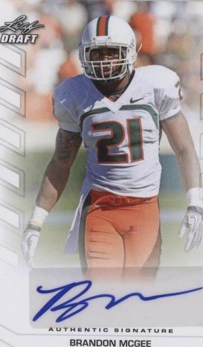 2013 Leaf Draft Brandon Mcgee #BA-BM2