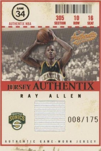 2004-05 Fleer Authentix - Ray Allen #JA-RA