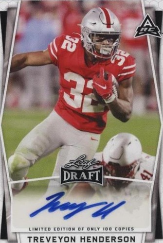 2022 Leaf Draft Treveyon Henderson #BA-TH2