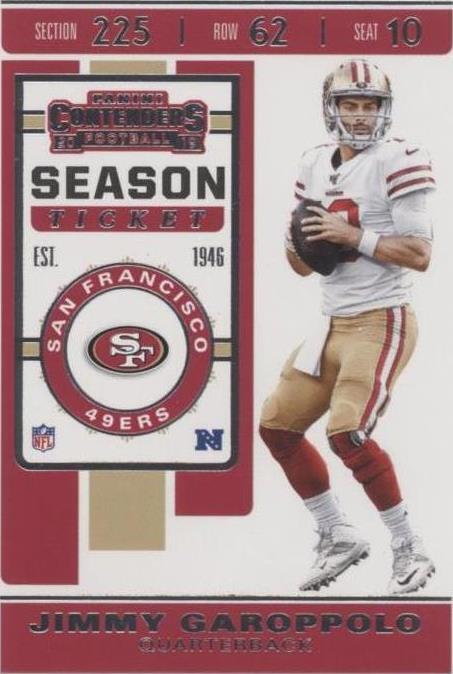 2019 Panini Contenders Jimmy Garoppolo #87
