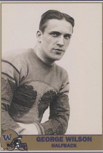 1992 Pacific Washington Huskies Football Greats George Wilson #33