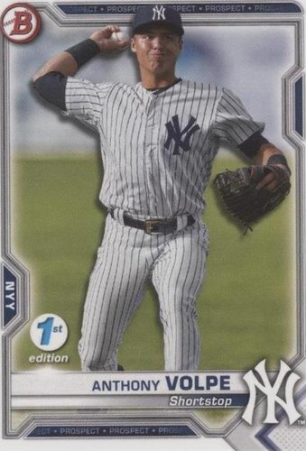 2020 Bowman Chrome Anthony Volpe 1st Red Refractor Yankees