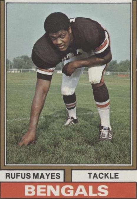 1974 Topps Parker Brothers Pro Draft Rufus Mayes #61