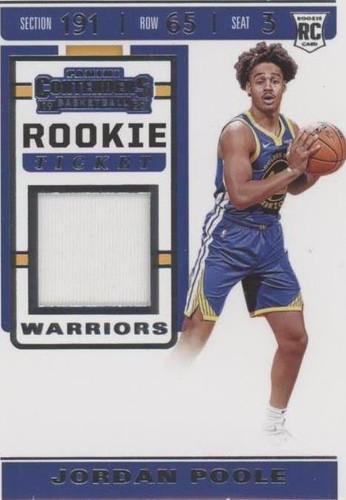 2019-20 Panini Contenders - Jordan Poole #RTS-JPL