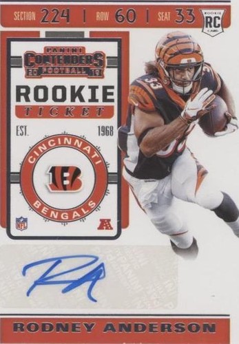 2019 Panini Contenders Rodney Anderson #209