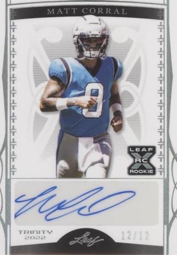 2022 Leaf Trinity Matt Corral #BA-MC2