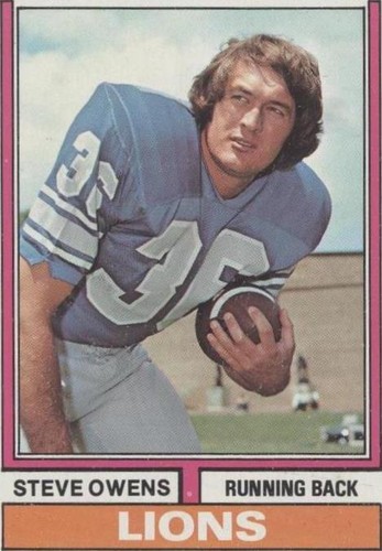 1974 Topps Steve Owens #52