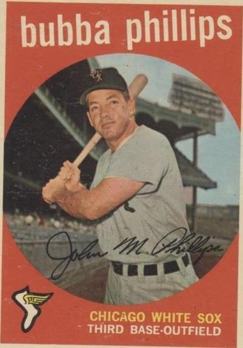 1959 Topps - #187 Bubba Phillips VG to VG-EX @QJ41 | eBay