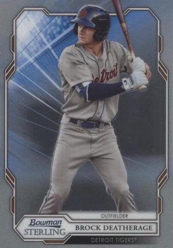 その他 Brock Deatherage Bowman Chrome Rc Auto 2019 Bowman Chrome Brock Deatherage RC Blue Refractor Auto