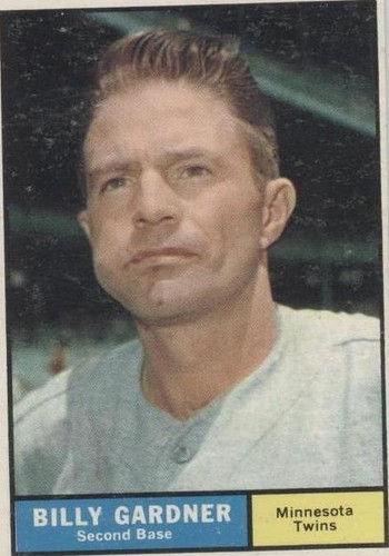 Billy Gardner 1961 Topps Autographed Card Minnesota Twins Rare
