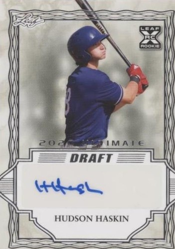 2020 Leaf Ultimate Draft - Hudson Haskin #BA-HH1