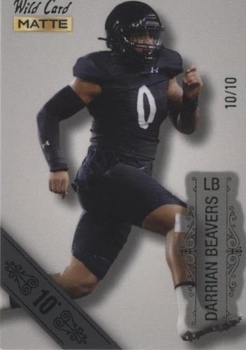 2022 Wild Card MATTE Darrian Beavers #MB-27
