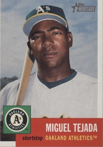 2002 Topps Heritage - Miguel Tejada #68