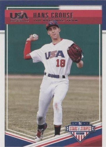 2018 Panini USA Baseball Stars & Stripes - Hans Crouse #90