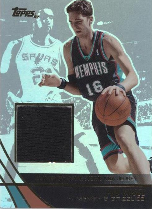 2003-04 Topps Jersey Edition - Pau Gasol #JEPG