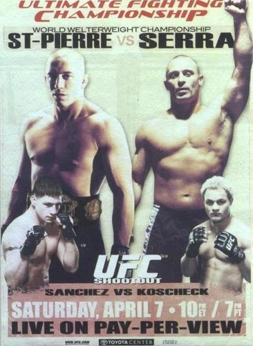 2010 Topps UFC Main Event - Diego Sanchez Georges St-Pierre Josh Koscheck #FPR-UFC69