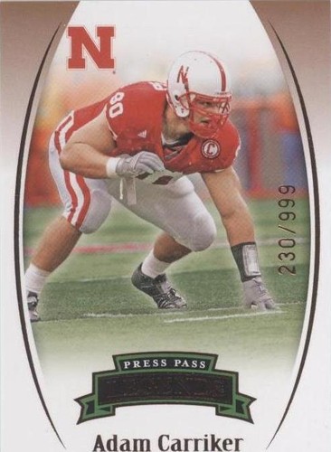 2007 Press Pass Legends Adam Carriker #B-38