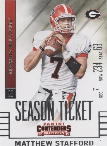 2015 Panini Contenders Draft Picks Matthew Stafford #73