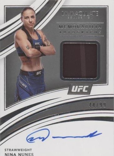 2022 Panini Immaculate Collection UFC - Nina Nunes #MA-NNS