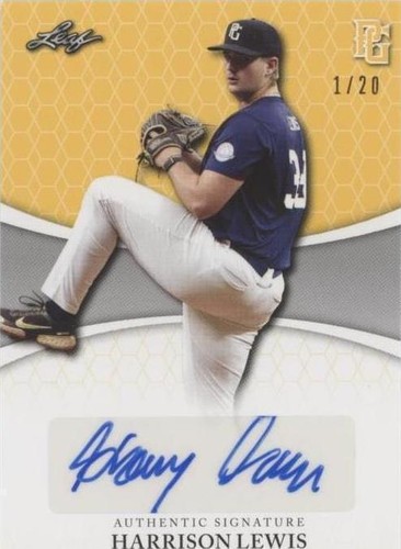 2022 Leaf Perfect Game National Showcase - Harrison Lewis #BA-HL1